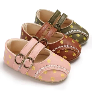 0 1 Years Old Spring and Autumn Toddler Shoes Baby Shoes Soft Bottom Metal Buckle Baby Shoes