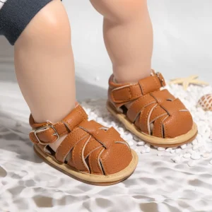 0 12M Baby Unisex Summer Shoes New Style Hollow Breathable Boys Baby Toddler Shoes Kids Sandals Baby Shoes