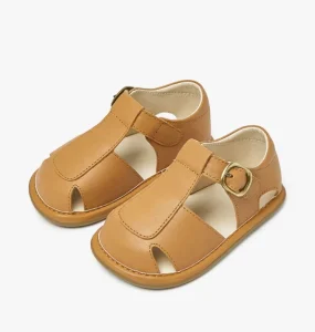 0-2 Year Close Toe Flexible Sole Cute Baby Barefoot Ergonomic Fancy Kid Boys Toddler Sandals