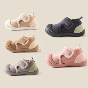 0 3Y Unisex Autumn Winter Baby Shoes Cotton Lining TPR Outsole Warm Non Slip Infant First Walking Shoes