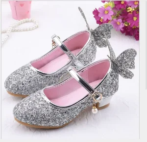007 New Arrivals Girls Leather Shoes Kids Princess Wedding Party Ballet Dress Shoes