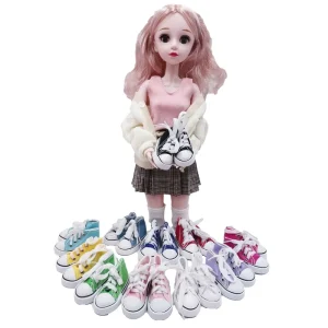 1/3 BJD Dolls Accessories Canvas Shoes High Heels Doll Shoes Fit 60CM Doll Boots Accessories Toys