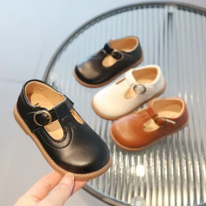 1-8 Year EUR 21-30 Spring Autumn Baby Toddler Kids Shoes Flats Little Hole Upper Children Girls Mary Jane Shoes