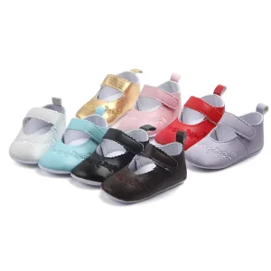 1 Dollar Soft Sole Infant Baby Newborn Girl Shoes Anti-slip Dot Design