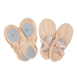101055 Canvas Split Sole Ballet Shoes for Girls and Women Stretch Elastic Dance Slippers Girls Ballet Shoes