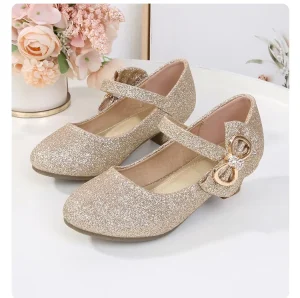 118-5 Kids Fashion New Design Shoes High Quality Birthday Party Wear Autumn Children’s Dress Shoes