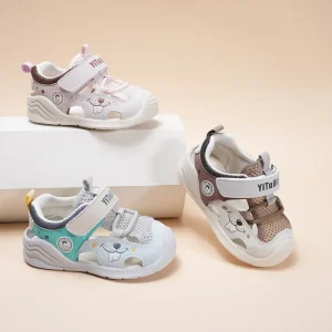 18 22 Size Small One Junior Sandals Toddler Children’s Open toe Sandals Summer Breathable velcro Sandals for Unisex Toddlers