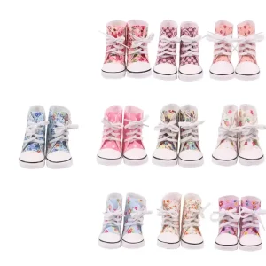 18 Inch Doll High Boots Canvas Shoes Doll Canvas Shoes