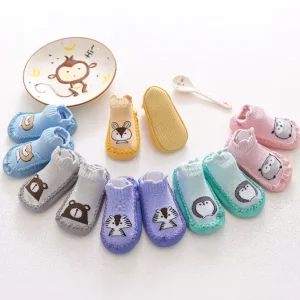 24 Designs Soft Anti Slip Toddler Floor Walking Rubber Sole Baby Socks Shoes