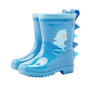 3D Dinosaur Children’s Rain Boots Toddler Kids Adorable Light Wight Waterproof Rain Shoes