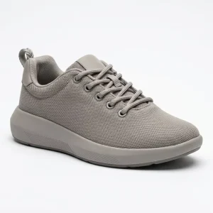 3D Fly-knit Breathable Lightweight Sneakers Minimalist Urban Walking Shoes Warm Grey Daily Comfort