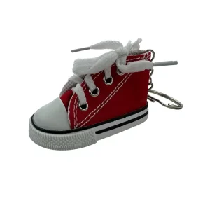 3D Mini Canvas Shoe Keychain Sneaker Keyfob Mini Shoes Canvas Shoes Pendant Gift with Creative Fruit Design for Students