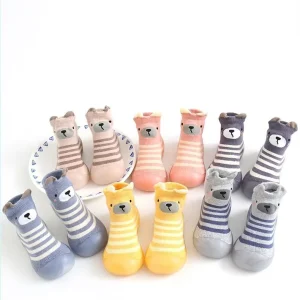 3d Animal Infant Toddler Nonslip Children Socks Rubber Sole Shoes for Baby Slippers Pre Walking