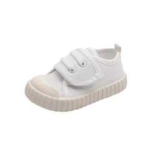 6 Colors Fashion Shoes Solid Color Kids Toddler Canvas Shoes