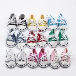 9 Colors BJD 18 Inch Doll Canvas Shoes Soft Toy Mini Toy Girls