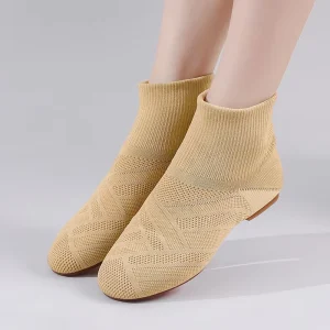 Adult Ladies Soft soled Stretch Dancing Shoes High top Modern Jazz Dancing Shoes Competition Flying Weaving Practice Shoes