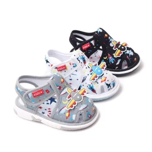 Airplane Design Sound Baby Toddler Prewalker Shoes Sound Walking Shoes Sandals