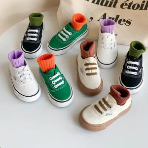 All Seasons Kids Board School Shoes Casual Canvas Shoes for Boys Girls