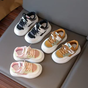 All Seasons New Design Children’s Flat Soft Soles Casual Shoes for Boys and Girls Sports Walking Shoes