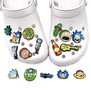 American Comedy Animation Shoe Charms Cartoon Shoe Decorations Accessories Science Shoe Charms for Slipper