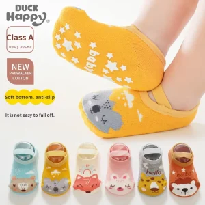 Animal Pattern Newborn Baby Toddler Sock Shoes Baby Boys Girls Slippers Soft Sole Non slip Floor Socks Slipper Socks Booties
