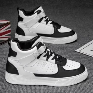 Ankle Casual Boys Walking Shoes Durable Anti Slip PU Upper Boarding Sport Shoes for Kids