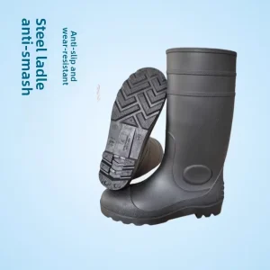 Anti Smash Anti Protective Rain Boots Oil Resistant Acid Alkali Resistant Water Shoes Wear Resistant Non Slip High PVC Shell All