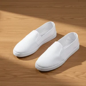 Anti-Static Unisex Low-Top Canvas Shoes Mid-Cuff Dual Elastic Waist Workshops Factories Electronics Shoes All Seasons