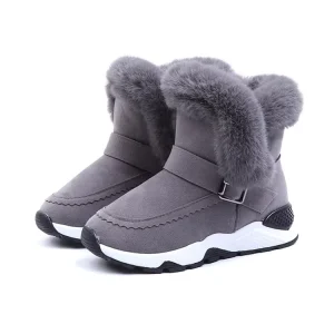 Anti-skid Winter Outdoor Stock Shoes Children’s Girl Snow Boots for Kids