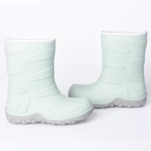 Anti-slip Custom Solid Color Snow Boots TPR Woolen Lining Snow Rain Boots