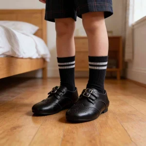 Anti-slip Hard-wearing Leather Shoes for Kids