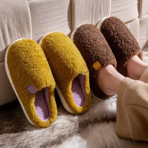 Anti slip Indoor Winter Slippers for Women Warm Breathable Soft House Slippers