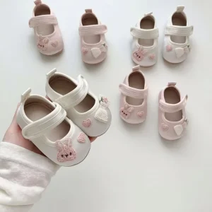 Autumn Baby Soft soled Non slip Single Shoes velcro Girls Princess Toddler Shoes Cute Baby Shoes