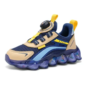 Autumn Breathable Double Net Casual Shoes Outdoor Collision Color Sports Shoes Children’s Student Shoes