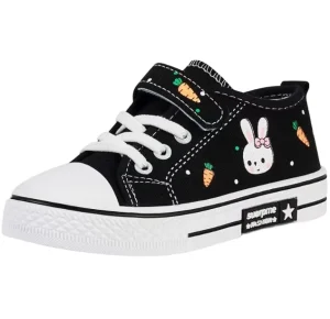 Autumn Casual Sports Shoes for Kids New Middle School Boy & Girl Shoe Flat Lace Upper Rubber Cotton Insole for Spring Summer
