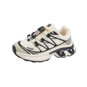 Autumn Kids Casual Sneakers Baby Girls Slip on Shoes Children Boys Brown Mesh Chunky Sports Shoes Toddler Walking Footwear