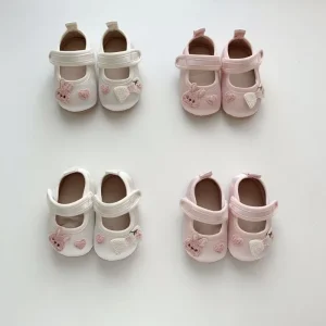 Autumn New Baby Soft soled Non slip Single Shoes velcro Girls Princess Toddler Shoes Cute Baby Shoes