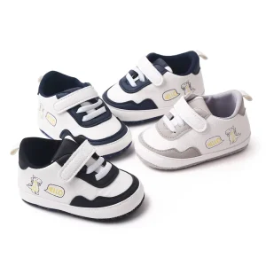 Autumn Newborns Casual Soft Walking Shoes for Boys Infant Breathable and Comfortable with Animal Print Pattern