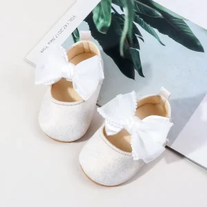 Autumn Spring Newborn Toddler Girls Shoes with Soft TPR Outsole Princess Design