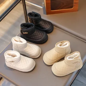 Autumn Winter Baby Boys Girls Snow Boots Children Outdoor Plush Shoes Anti Slippery Infant Casual Shoes Waterproof Kids Boots