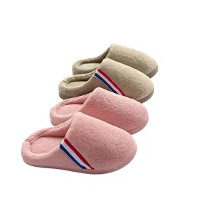 Autumn Winter Children’s & Babies’ Cute Breathable Non Slip Cotton Slippers with Coral Fleece Lining Warm and Comfortable