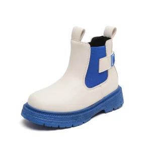 Autumn Winter Children’s New Fashion Casual Style Leather Boots Boys Girls’ Boots Shiny Leather Kid Style Short Leather Boots