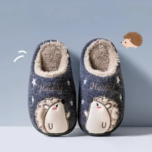 Autumn Winter Cross Border Children’s Cotton Slippers Indoor Home Plush Slippers for Kids