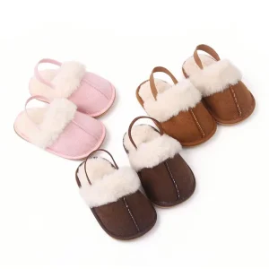 Autumn Winter Fashion Newborn Shoes Infants Boy Wear Resistant Soft Shoes Baby Girls Thickened Keep Warm Shoes