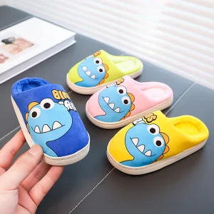 Autumn Winter Parent Child Cotton Female Indoor High Quality Slipper Cartoon Cute Anti slip slippers for Boys and Girls