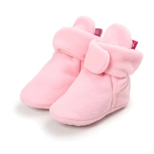 Autumn and Winter 0-1 Year Old Baby Boots Soft Cotton High Tube Toddler Shoes 4096 Model
