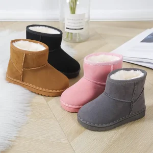 Autumn and Winter Children’s Short Cotton Boots Girls Warm Shoes Children’s Snow Boots