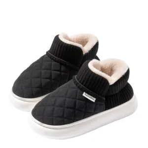 Autumn and Winter Cotton Slippers Kids Thick Bottom Winter Plush Slippers Kids Warm Boots