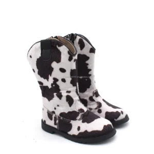 Autumn and Winter Warm Leather Women Boots Kids Cowboy Boots Glitter Classic Shoes