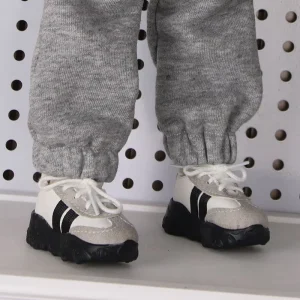 BJD 1/4 & 1/3 Scale Dad Shoes for Big Four Star/Little Wolf BJD Dolls Fabric Training Shoes Male/Female